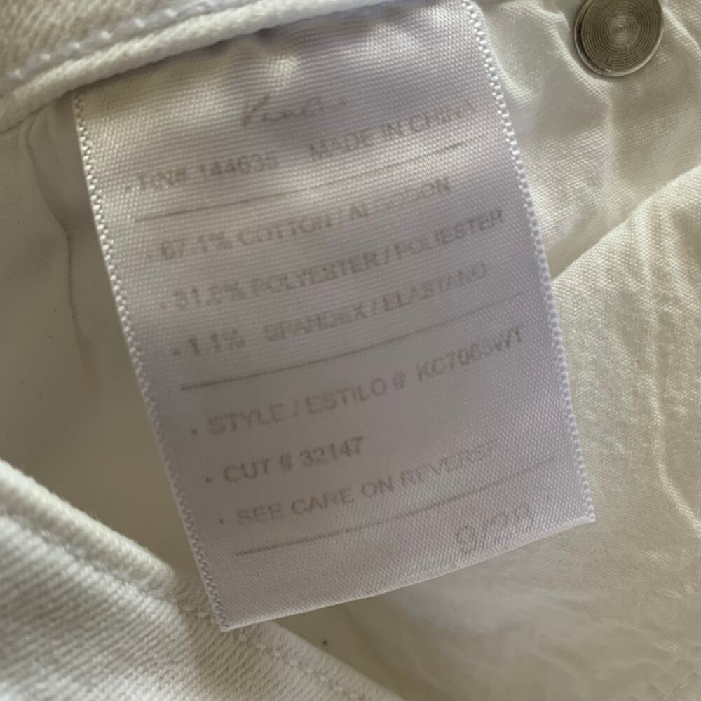 KanCan Katherine Mid Rise Super Skinny Slim Jeans Size 9/28 Stretch White Denim - Picture 7 of 10